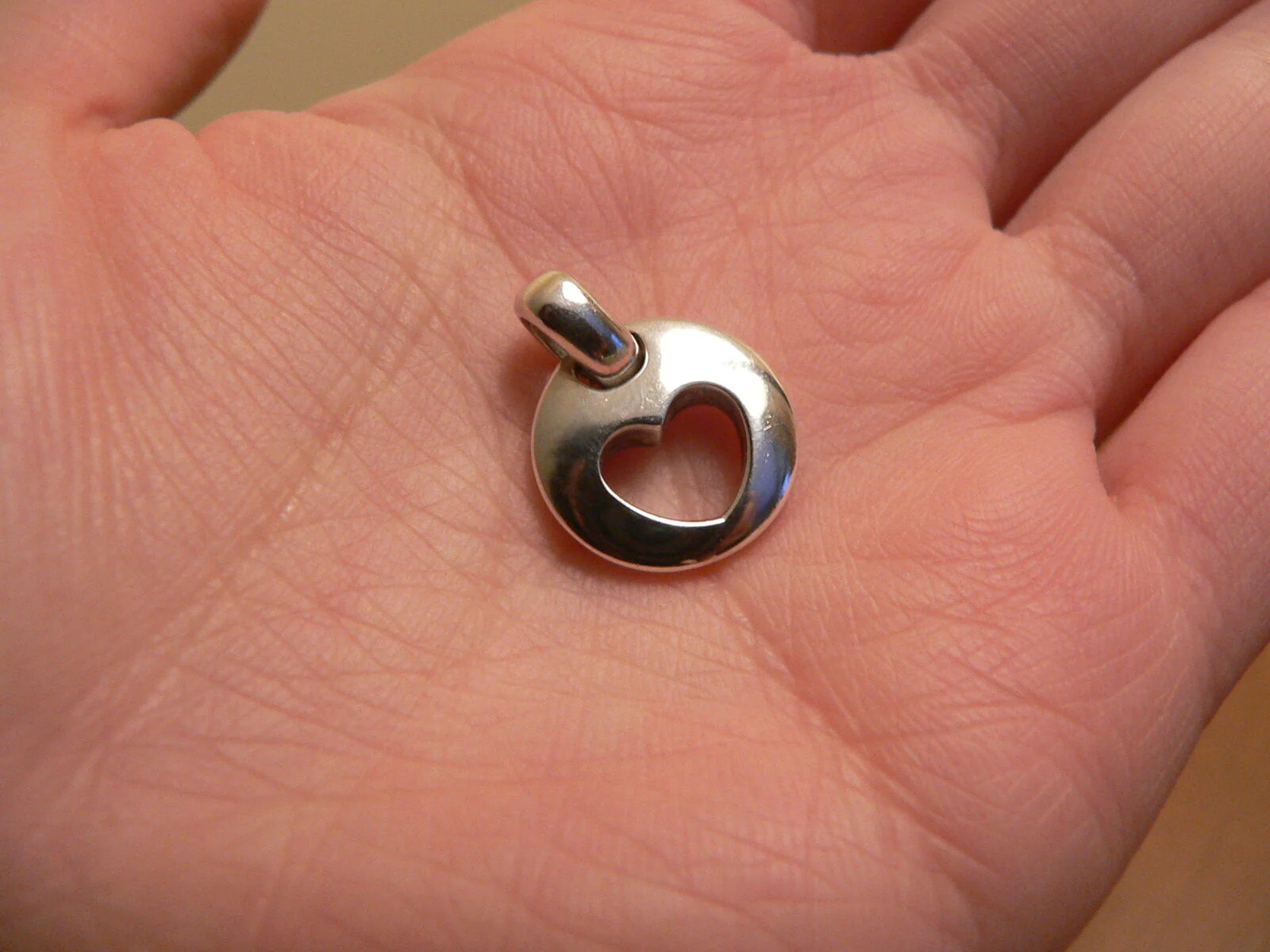 Tiffany & Co Heart Charm Silver Stencil Cut Out Love Pendant Love Gift Birthday