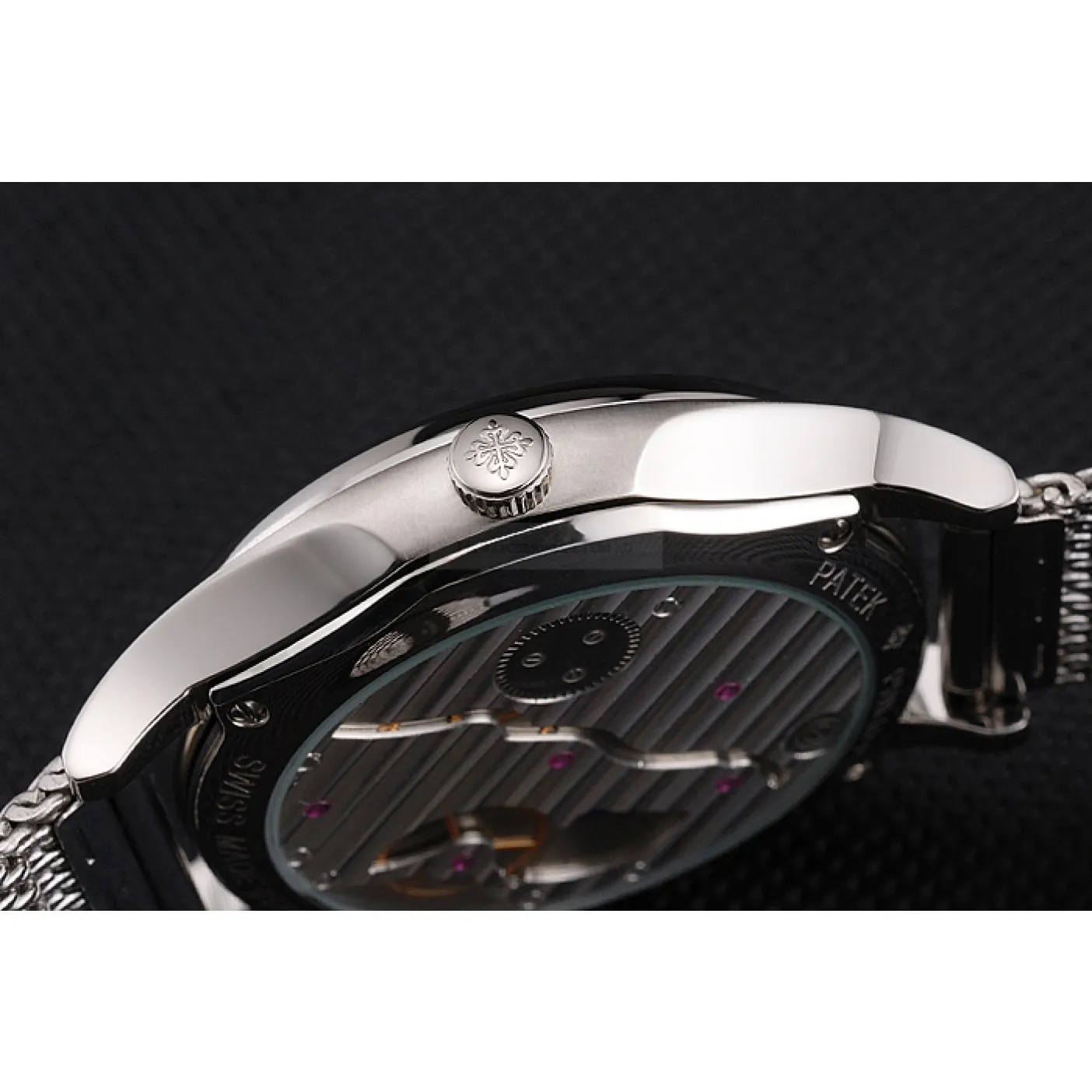 Calatrava Small Seconds Dial White 40 mm, Stainless Steel