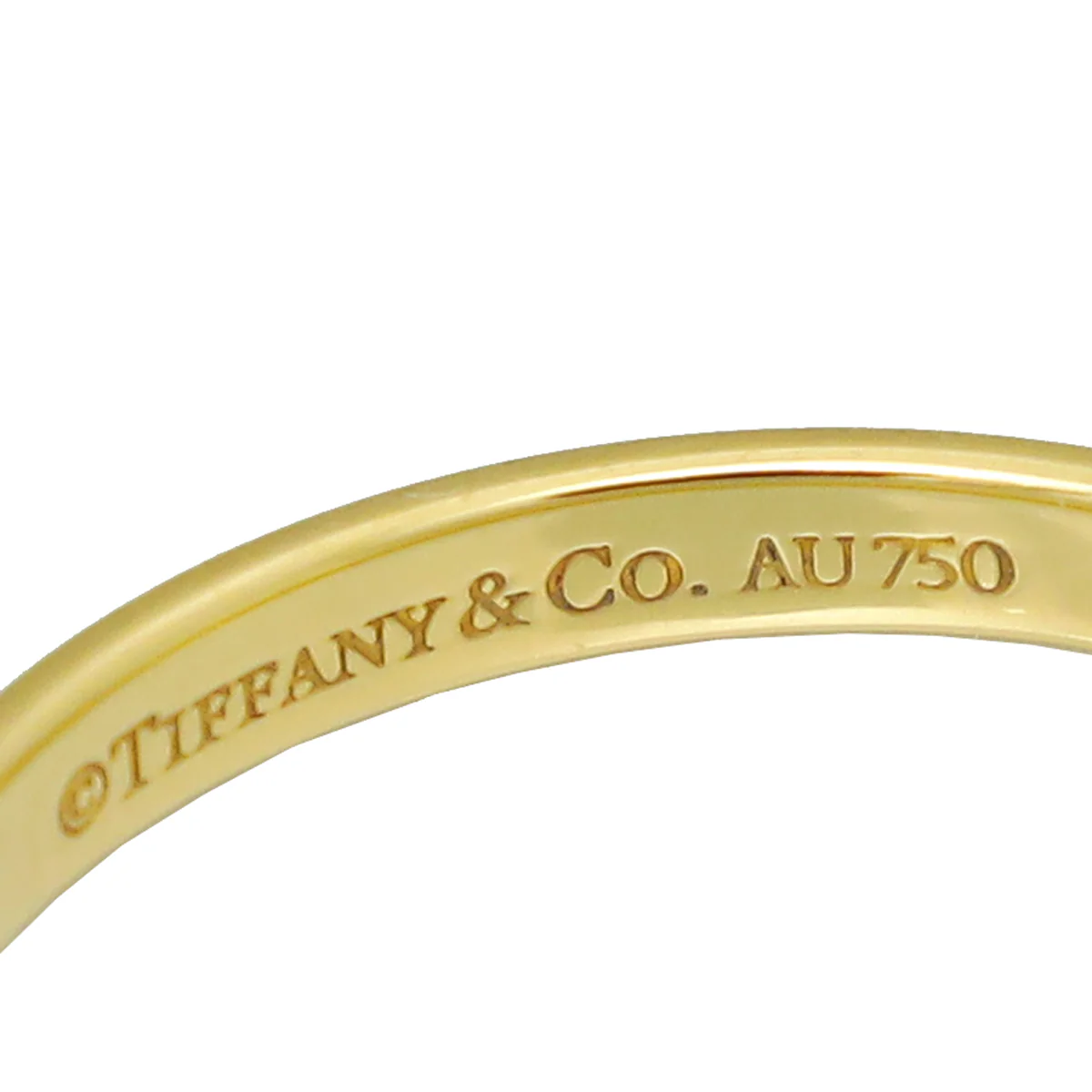 Tiffany & Co 18K Yellow Gold Forever Wedding Band Ring 49