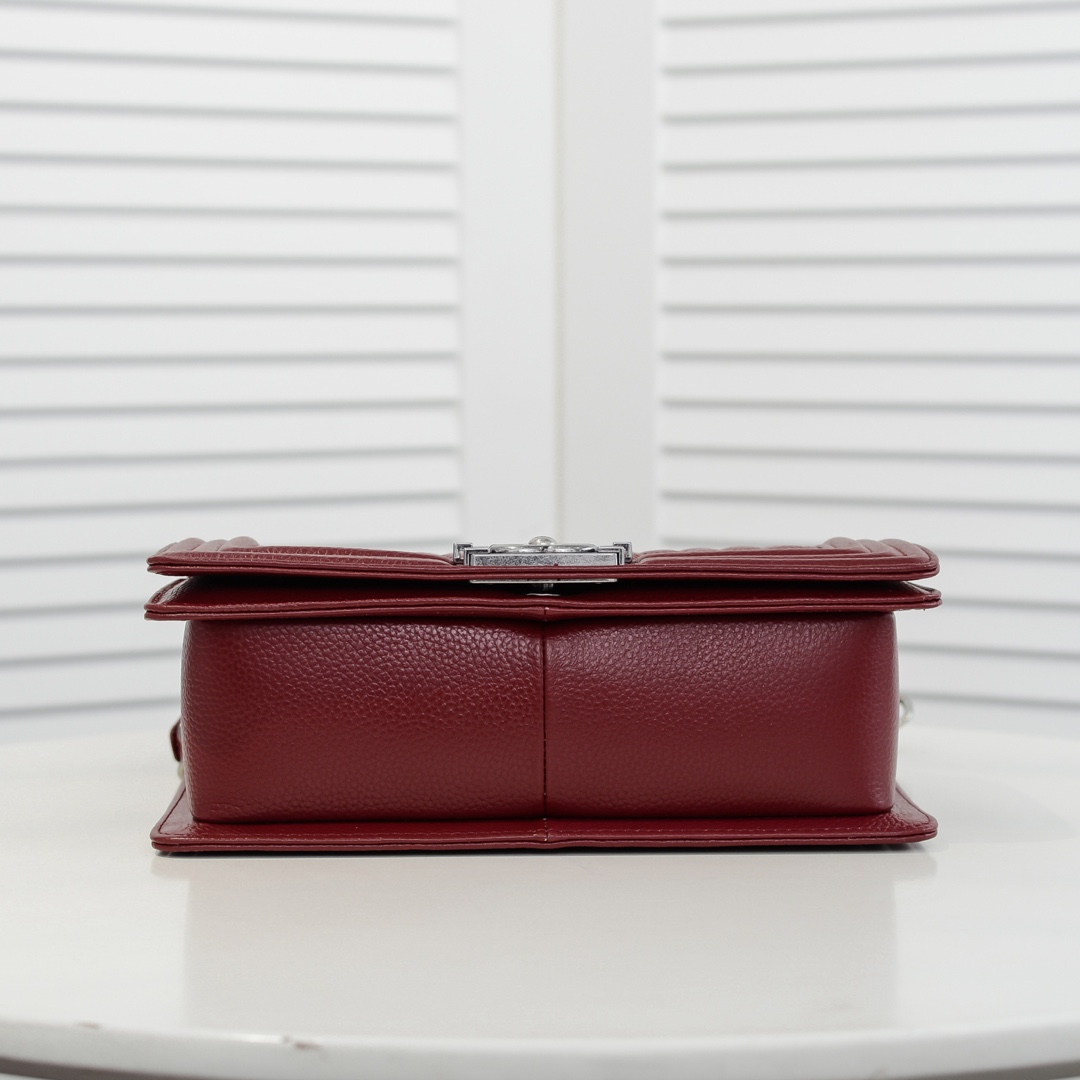 Chanel Leboy litchi or lychee pattern Shoulder Bag Handbag