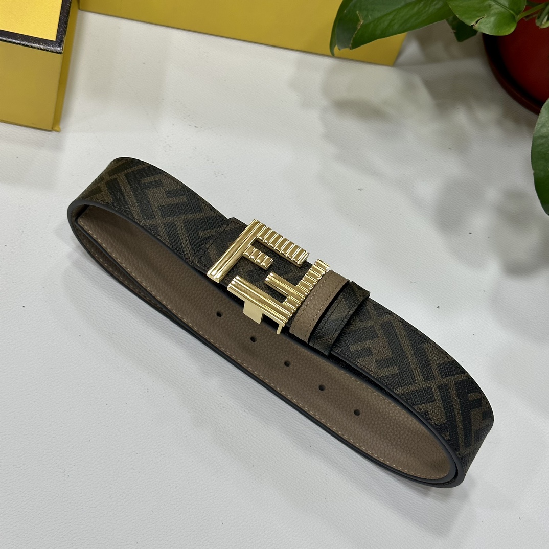 Fendi Leather Belts 1:1 Mirror Version
