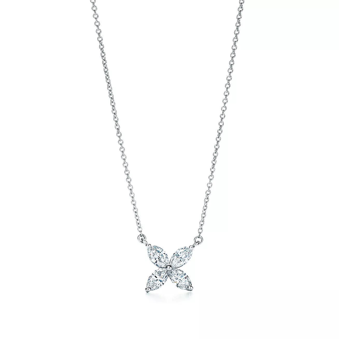Tiffany Victoria® Pendant, Platinum & Rose Gold