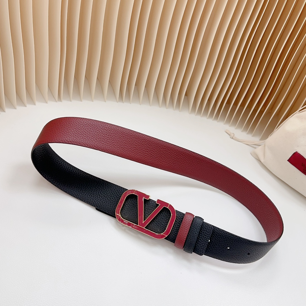 Valentino Leather Belts 1:1 Mirror Version