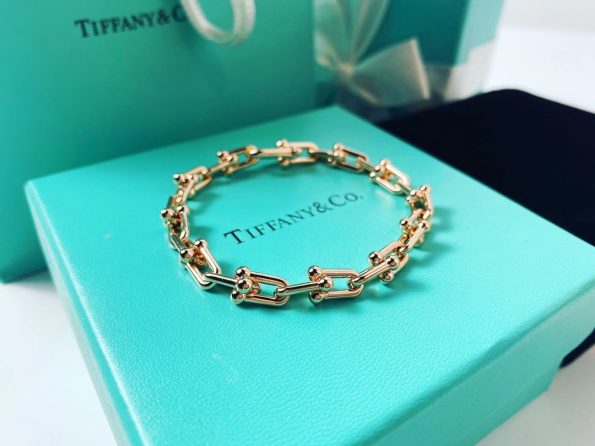 Tiffany Bracelet Replica, Link Bracelet, White Gold& Gold& Rose Gold