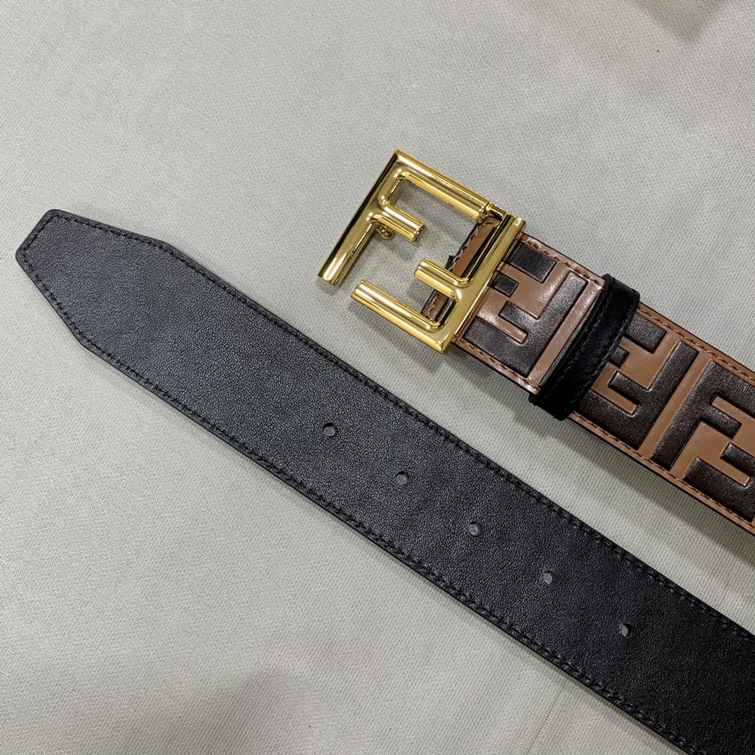 Fendi Leather Belts 1:1 Mirror Version