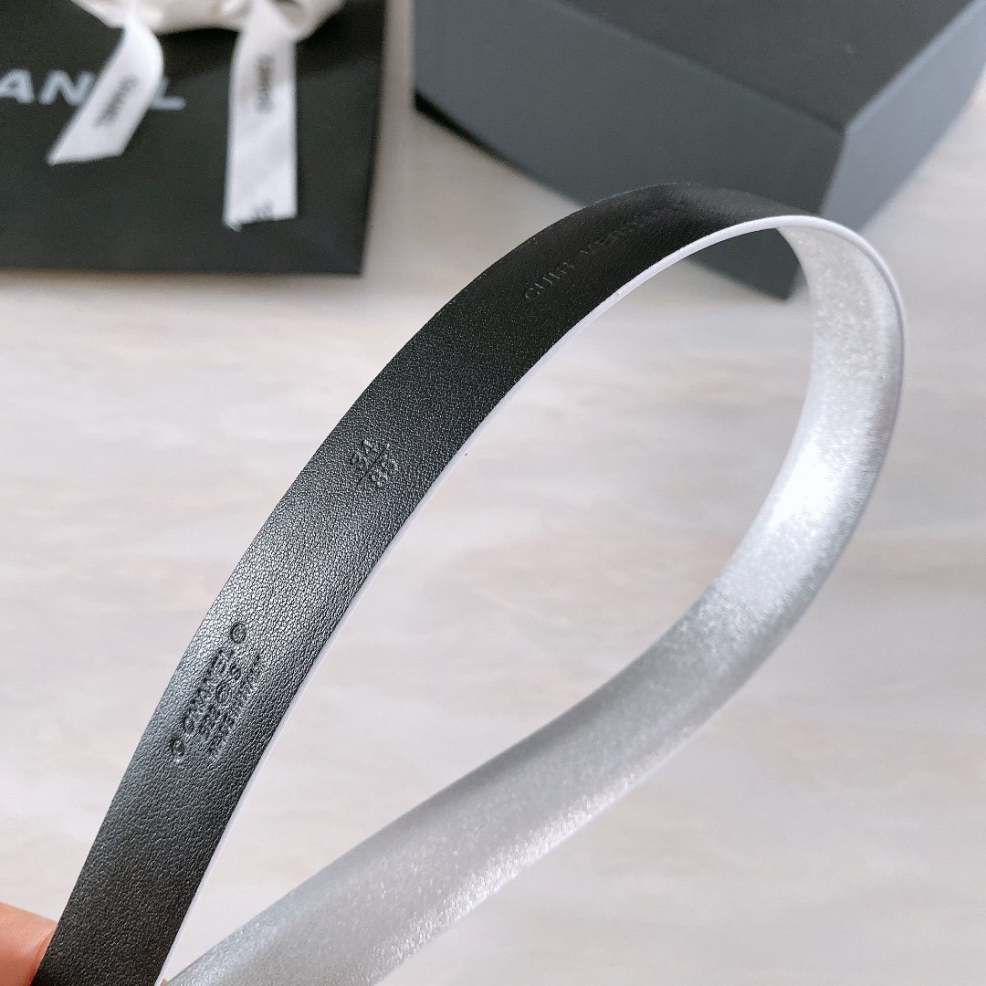 Chanel Belt With Ribbon Buckle Silver Women Belt 30MM