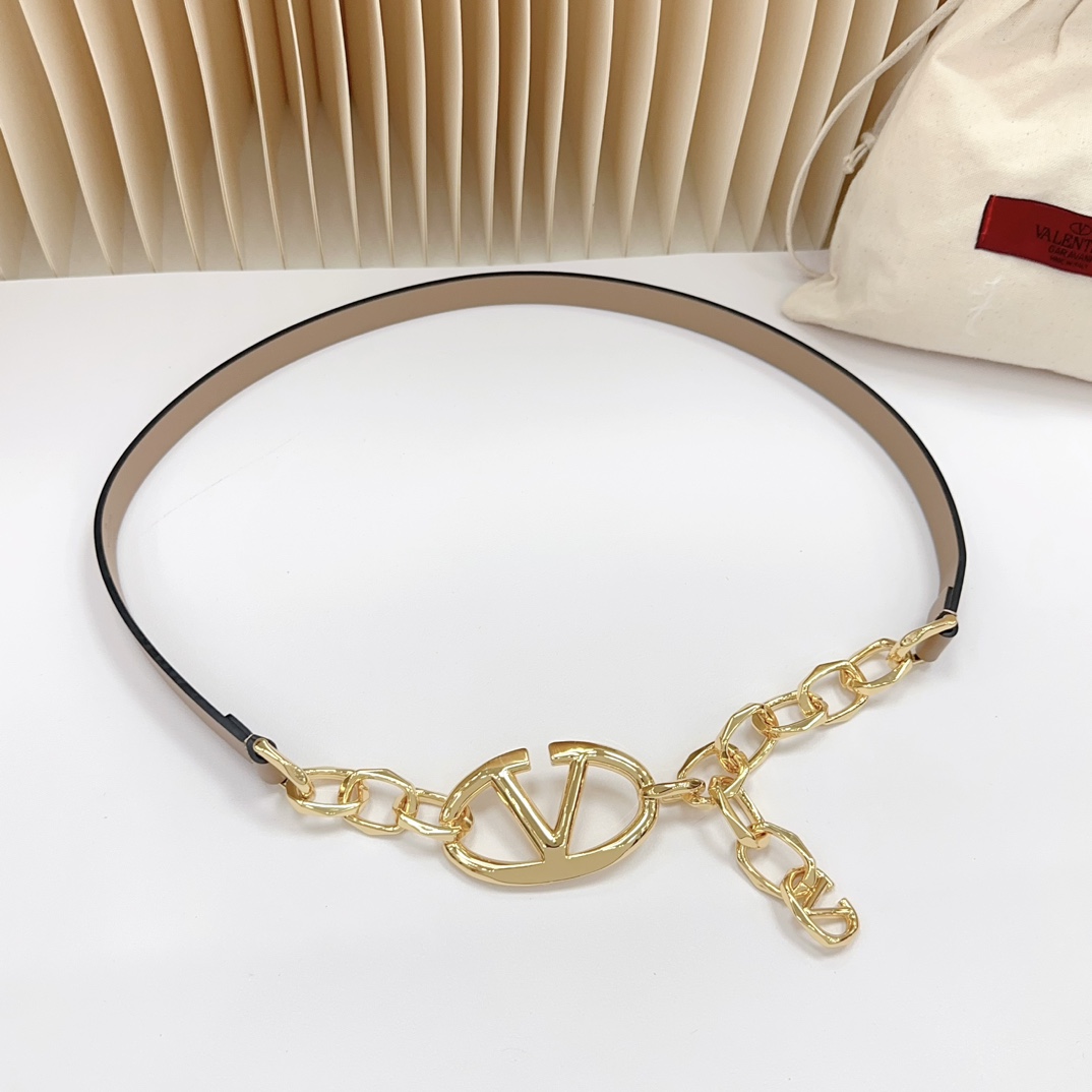 Valentino Leather Belts 1:1 Mirror Version