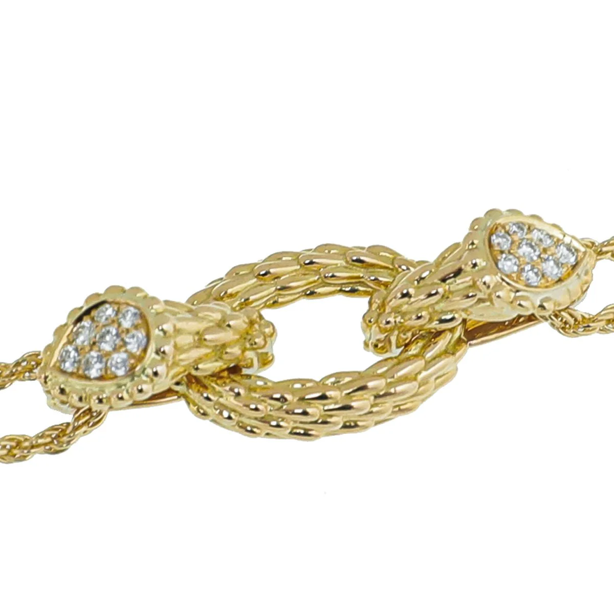 Boucheron 18K Yellow Gold Diamond Serpent Boheme Bracelet