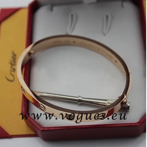 Cartier Couple Bracelet Pink Gold 4 Diamonds B6041005 (New Version – Prevent Screws Fall Out)