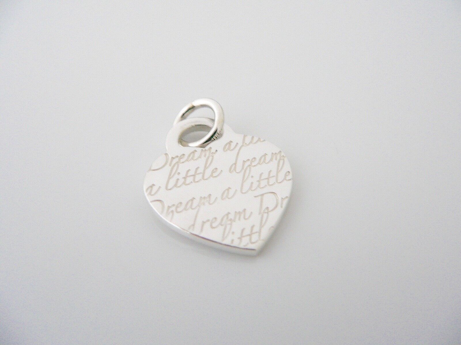 Tiffany & Co Heart Charm Dream a Little Pendant 4 Silver Necklace Bracelet Gift