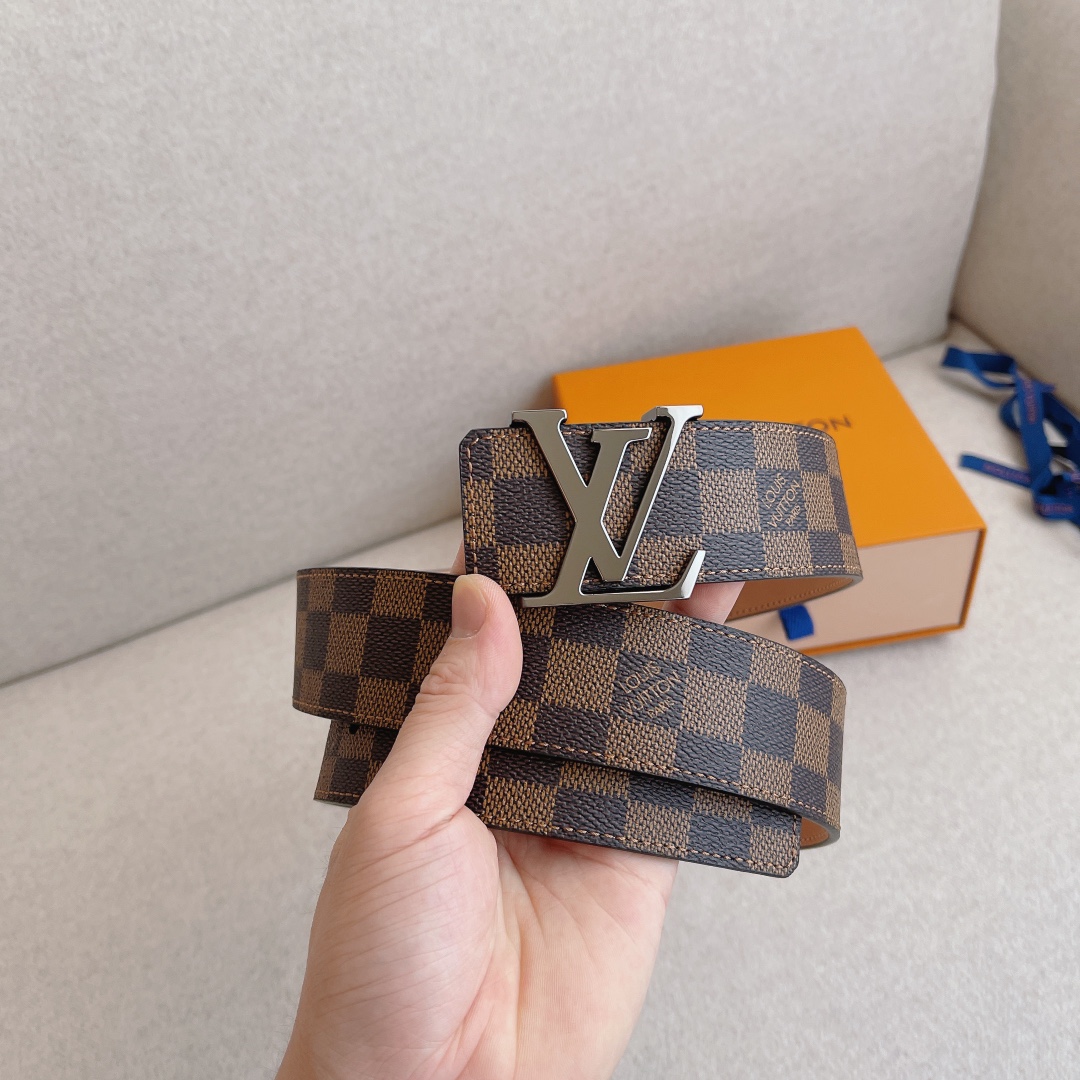 Louis Vuitton LV Leather Belts 1:1 Mirror Version