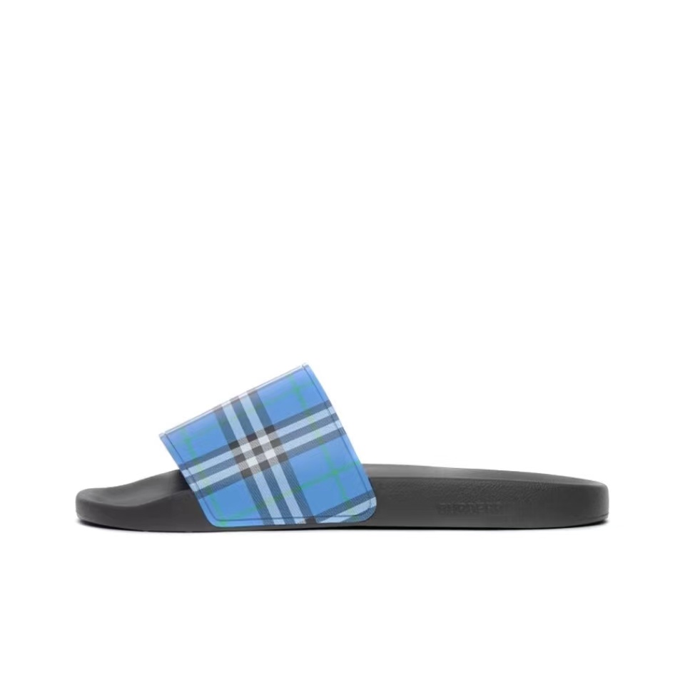 Burberry Check Printing Leisure And Comfort Shoes Sandal (Replica)
