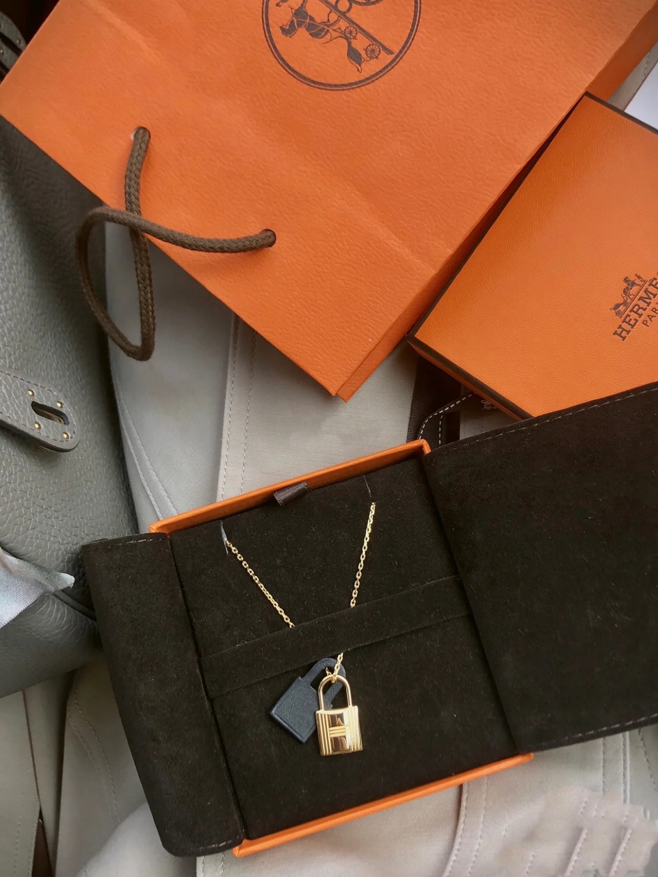 Hermes Double Lock Necklace