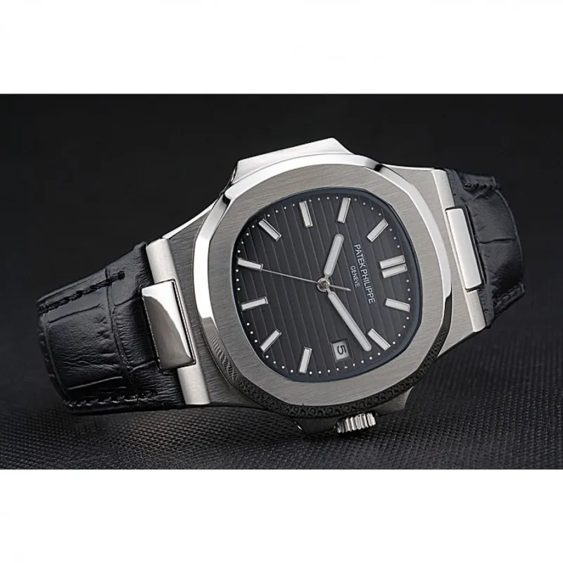 Nautilus 5711G-001 Dial Black 40 mm, Stainless Steel