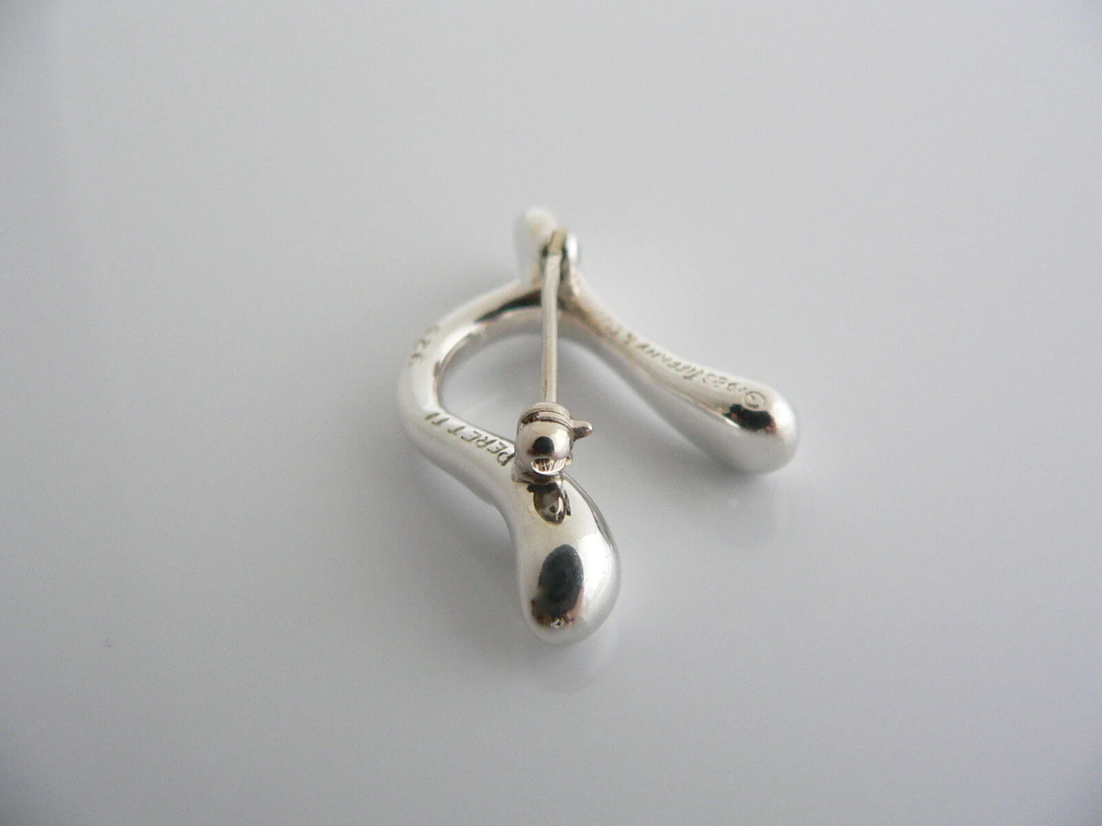 Tiffany & Co Silver Peretti Alphabet N Pin Brooch Rare Gift Love Personalized