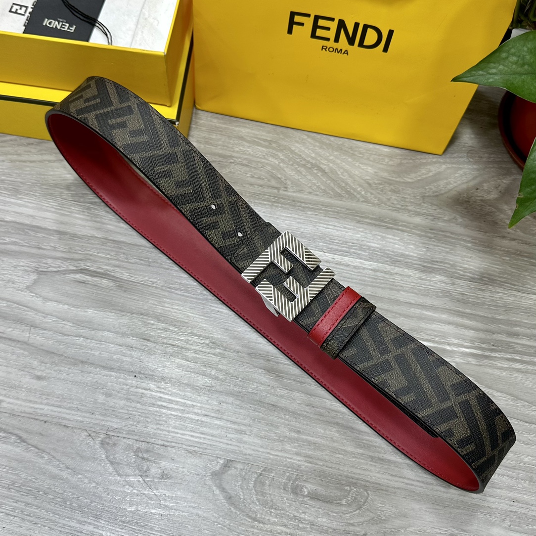 Fendi Leather Belts 1:1 Mirror Version