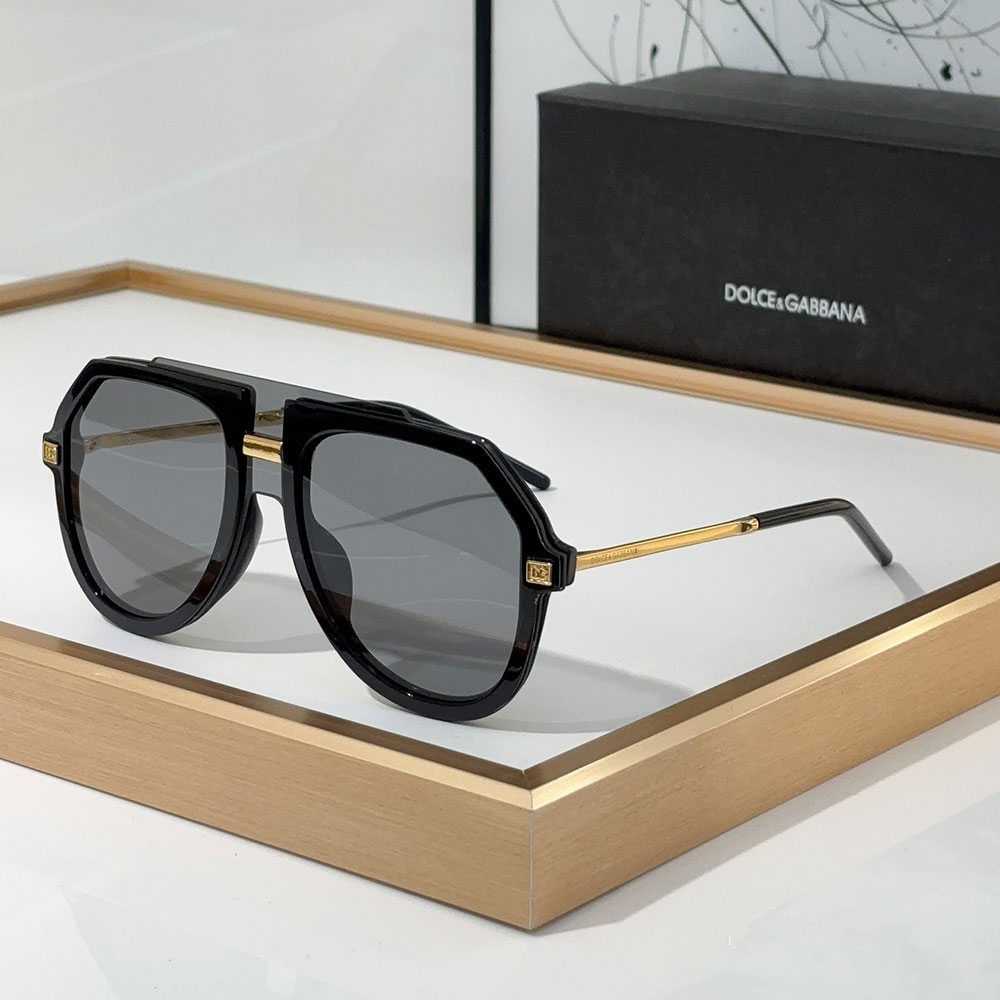 DOLCE & GABBAN DG Sheet Frame Slim Mirror Legs  Sunglasses Top quality （Replica）
