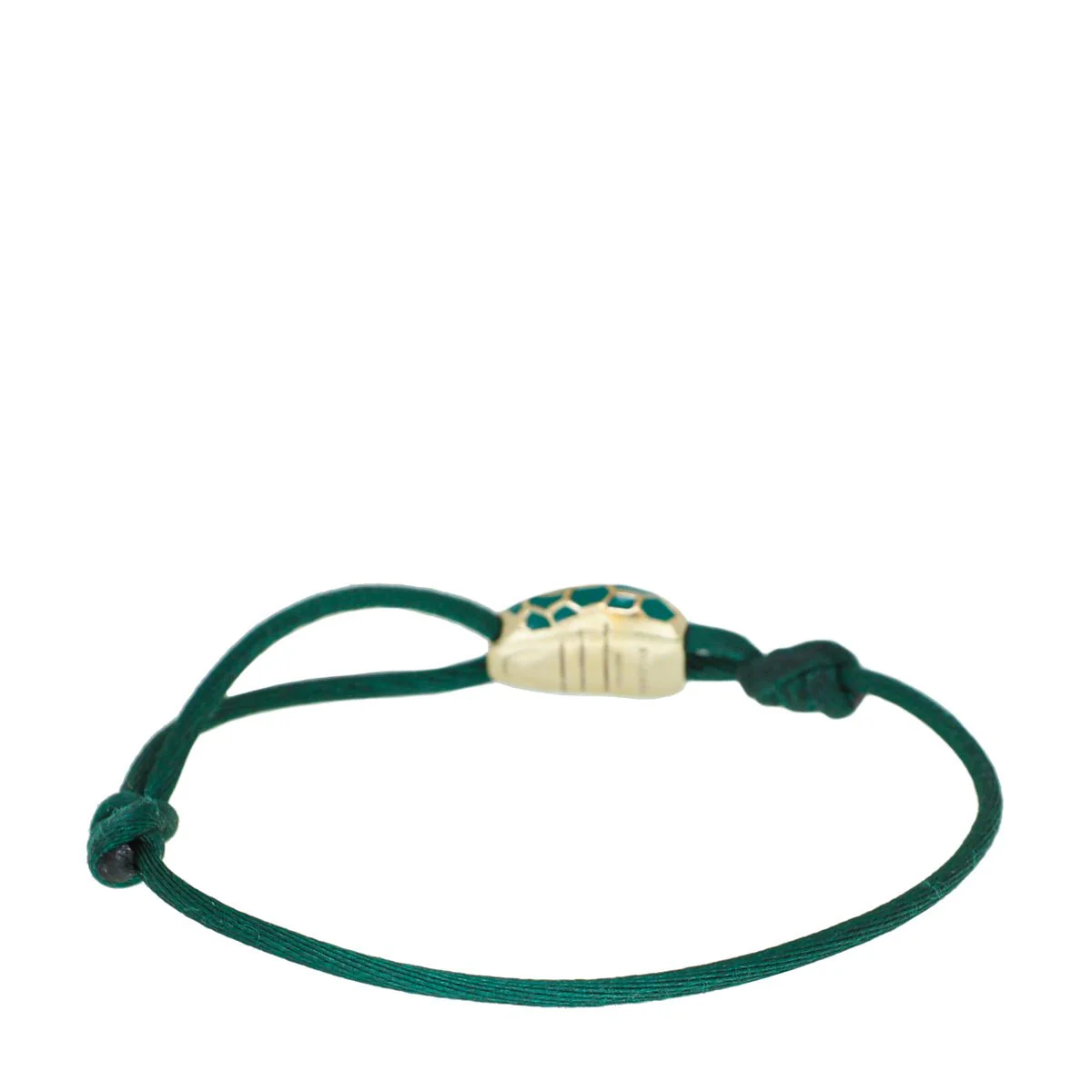 Bvlgari Green Serpenti Cord Bracelet