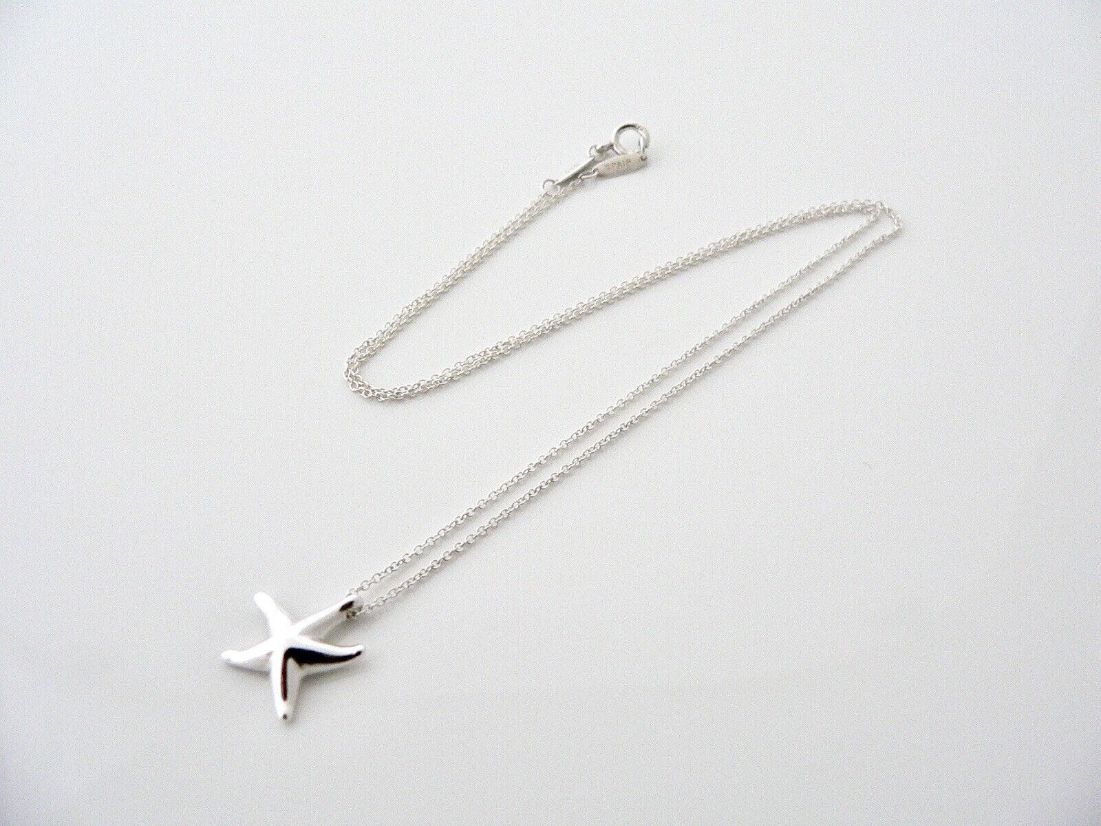 Tiffany & Co Silver Starfish Necklace Pendant Charm Peretti Sea Lover Gift Art