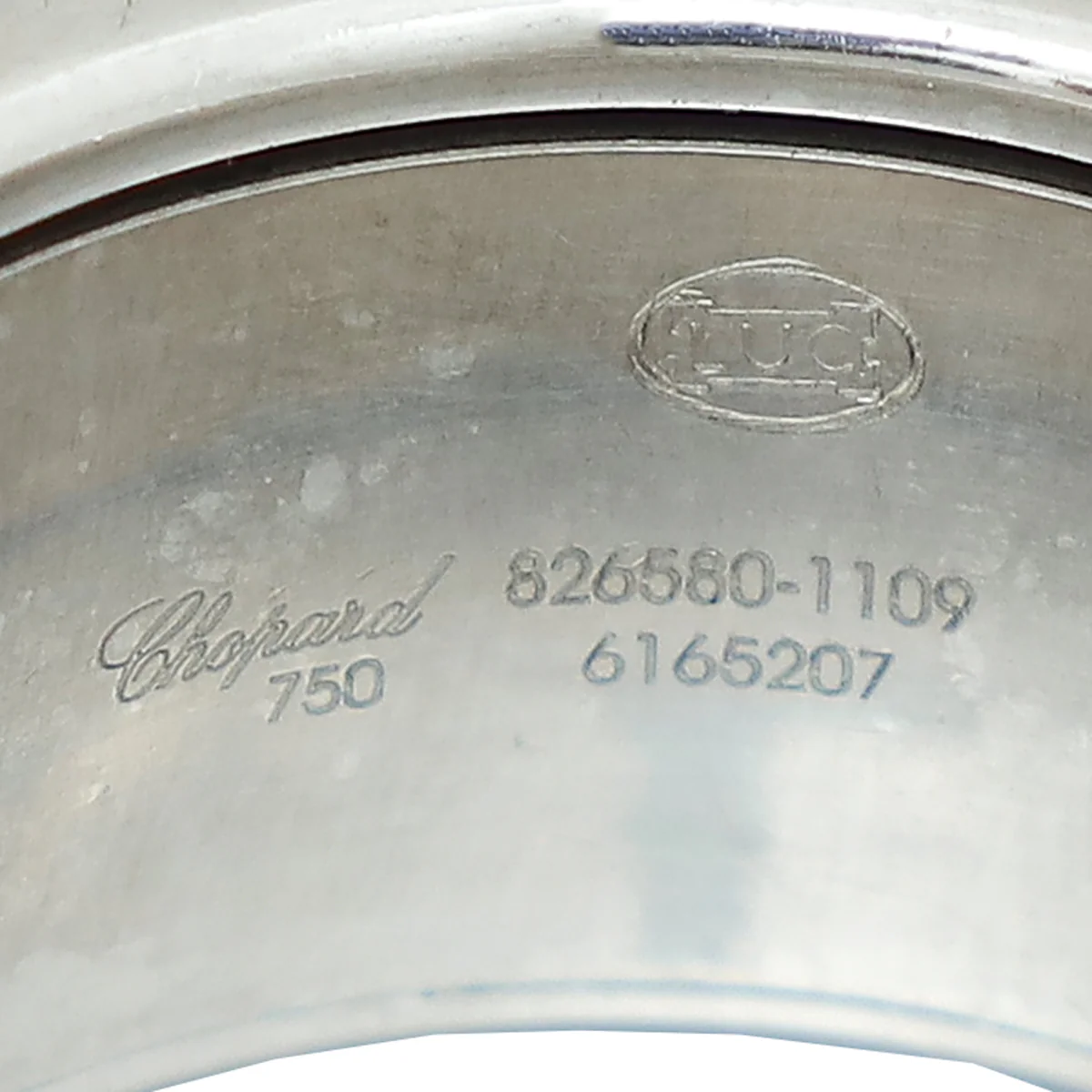 Chopard 18K White Gold Chopardissimo Ring 53