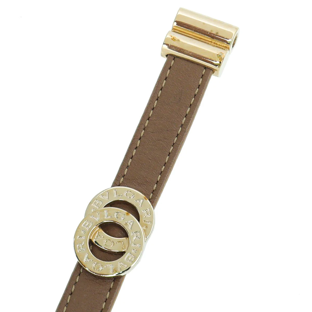 Bvlgari Brown Double Coiled Bracelet