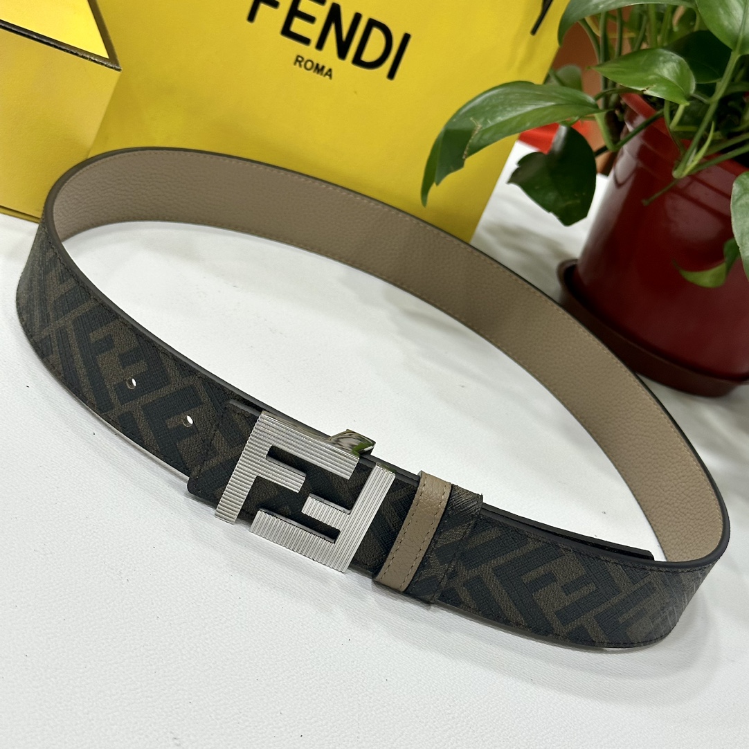Fendi Leather Belts 1:1 Mirror Version