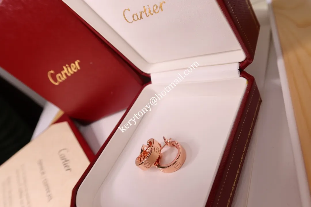 2021 New Style Cartier Love Clip Earrings Yellow Gold/Rose Gold/White Gold B8022500 Online