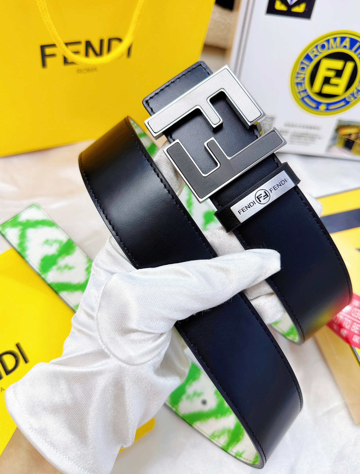 Fendi Leather Belts 1:1 Mirror Version