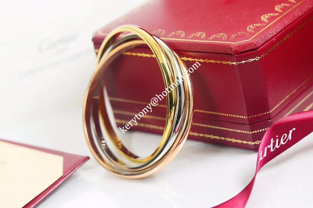 Fake Cartier Trinity Bracelet White Gold/Yellow God/Rose Gold B6013302 In UK Replica