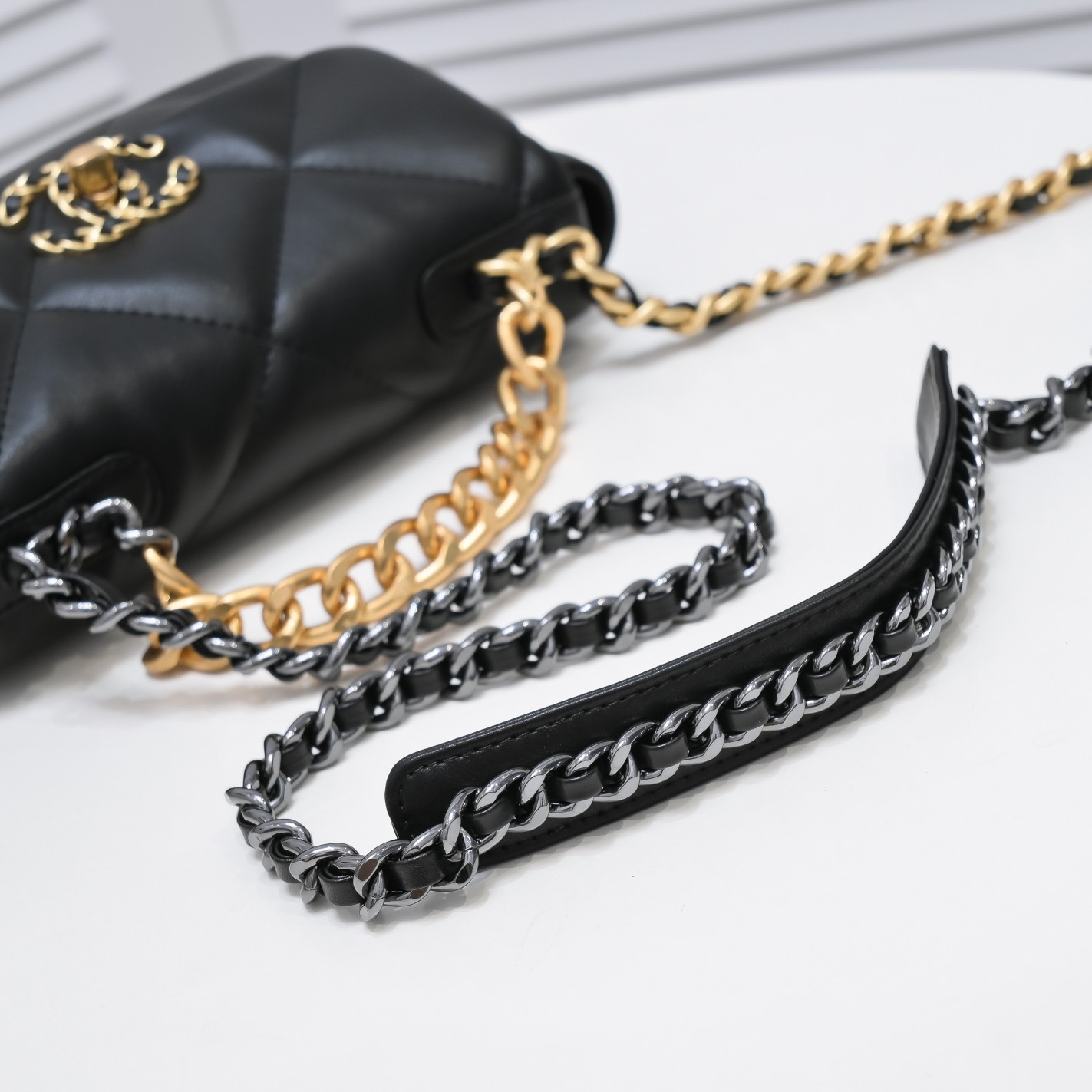 Chanel Chanel Lambskin Quilted Small 19 Flap Shoulder Bag Handbag