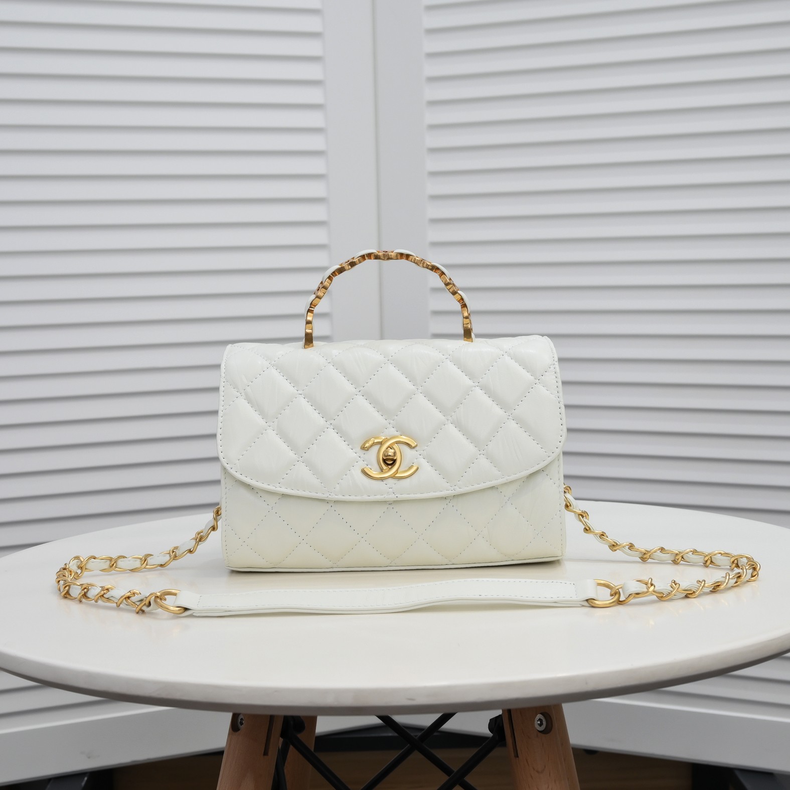 Chanel Handle Double C  Shoulder Bag Handbag