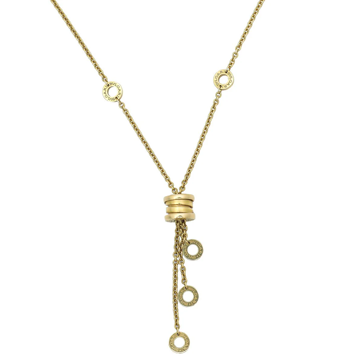 Bvlgari 18K Yellow Gold B.Zero 1 Station Necklace