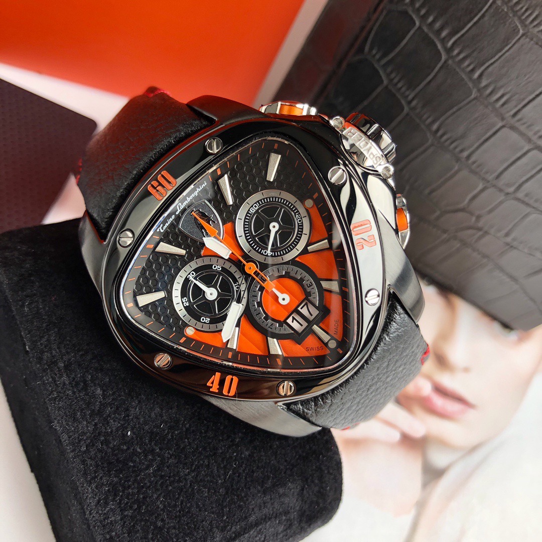 Tonino Lamborghini New Spyder Chronograph Black / Orange
