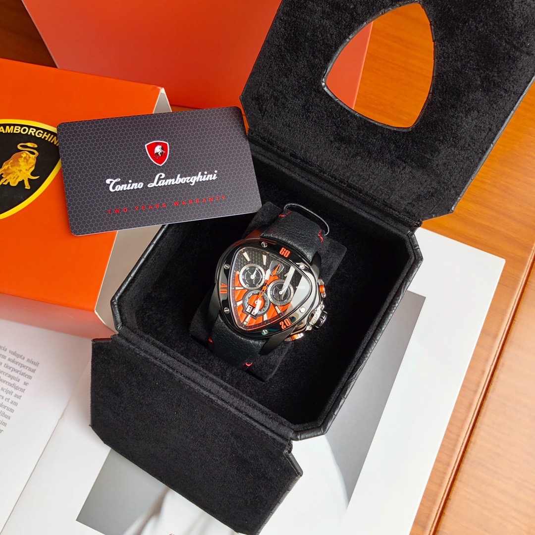 Tonino Lamborghini New Spyder Chronograph Black / Orange