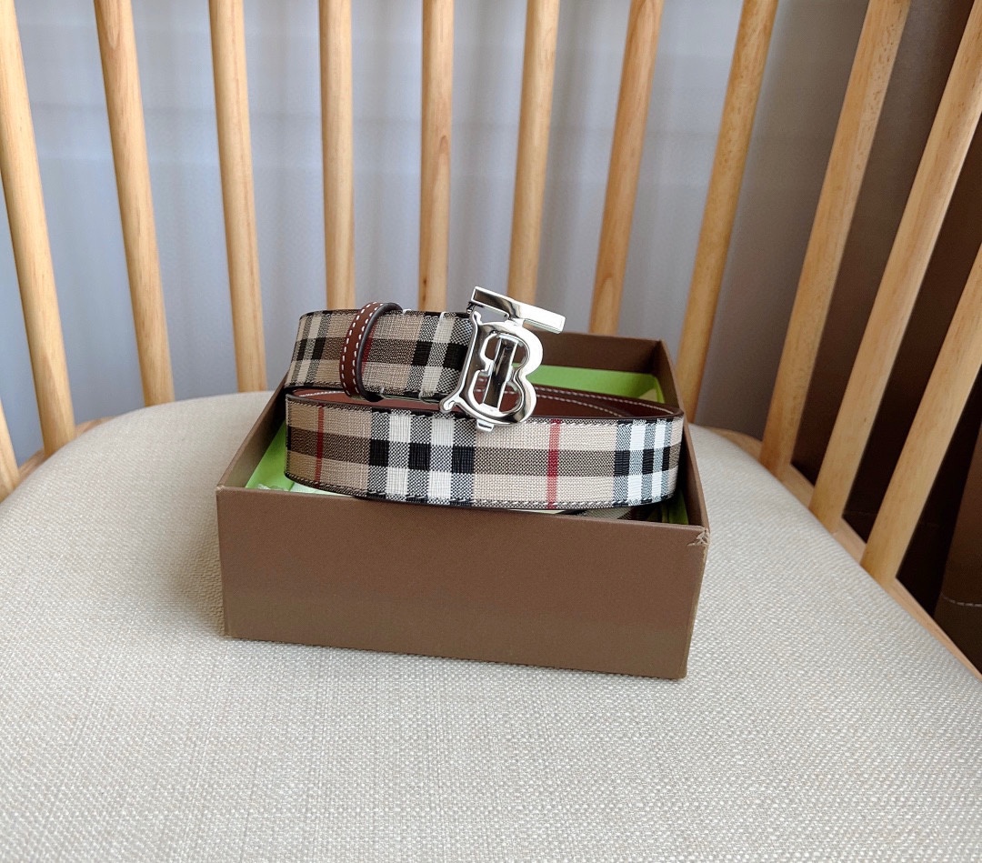 Burberry Leather Belts 1:1 Mirror Version