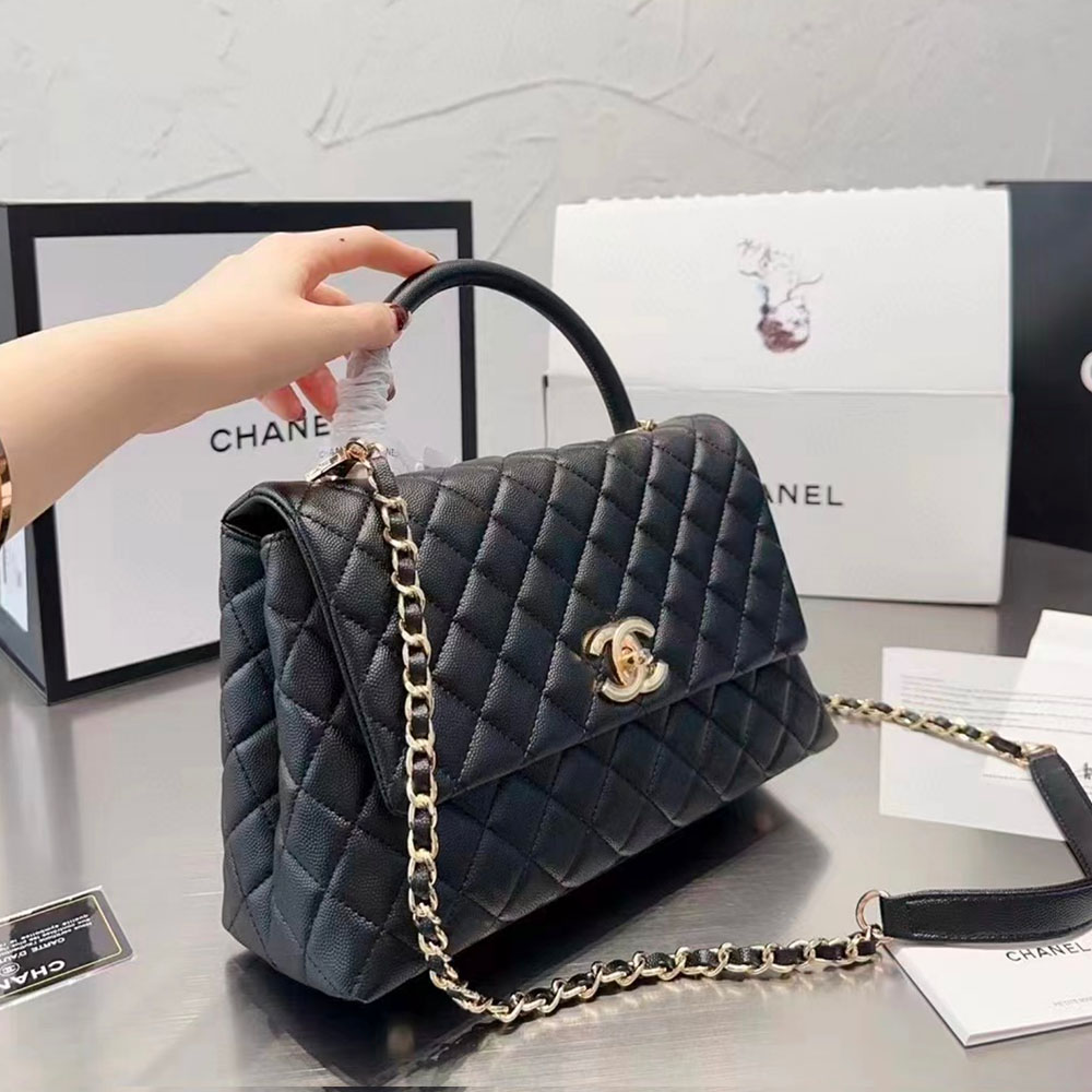 Chanel Coco Handle Bag Medium Shoulder Bag (Replica)