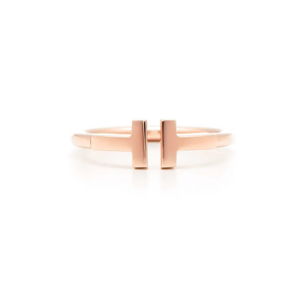 Tiffany T Wire Ring Phony Rose Gold Fine Jewelry Gift Lady UK For Sale GRP07781/GRP07780/GRP07762