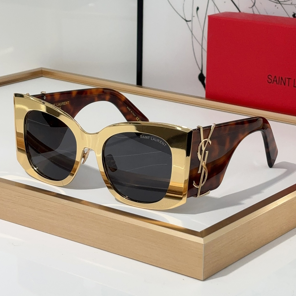 Saint Laurent YSL Logo Embellished Sunglasses Top Quality（Replica）