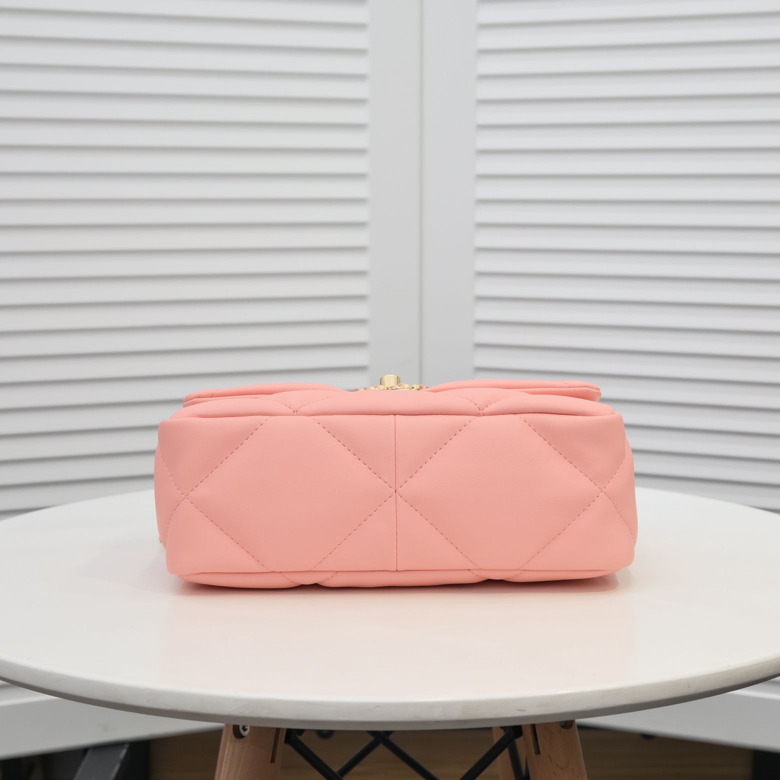 Chanel Lambskin Quilted Small 19 Flap Shoulder Bag Handbag