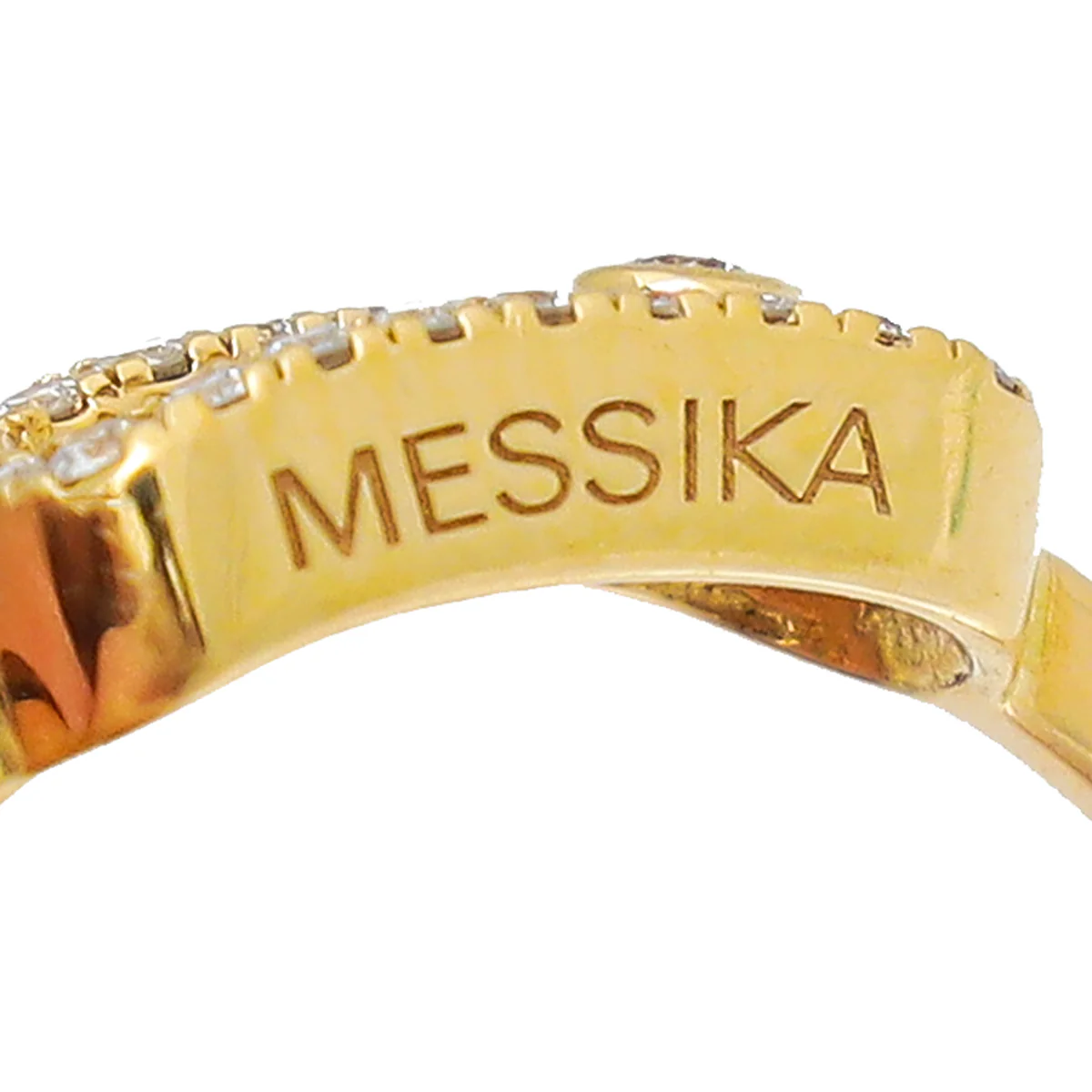 Messika 18K Yellow Gold Diamond Move Uno Ring 50