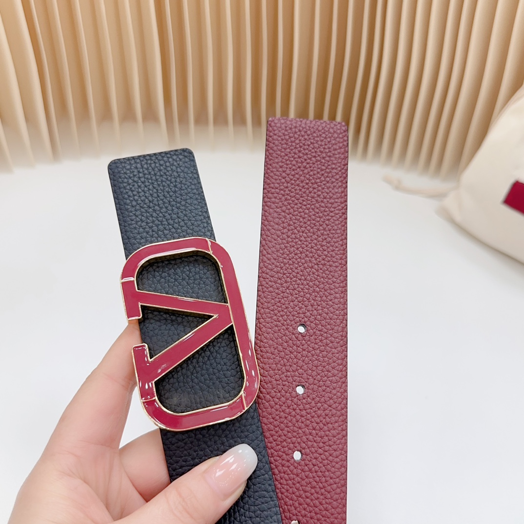 Valentino Leather Belts 1:1 Mirror Version