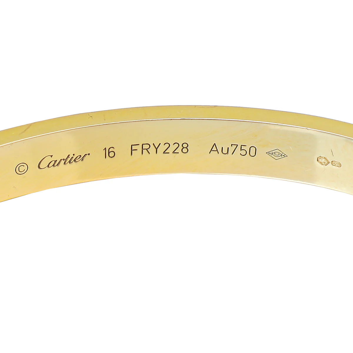 Cartier 18K Rose Gold Love Classic Bracelet 16