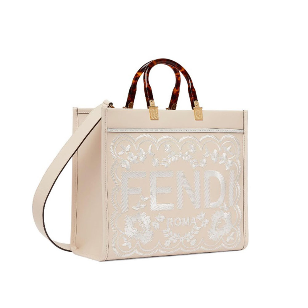 FENDI Sunshine Flower Embroidery Bag Medium Bag(Replica)