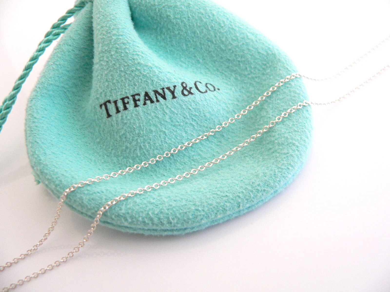 Tiffany & Co Amethyst Eternal Circle Necklace Pendant Charm Chain Silver Peretti