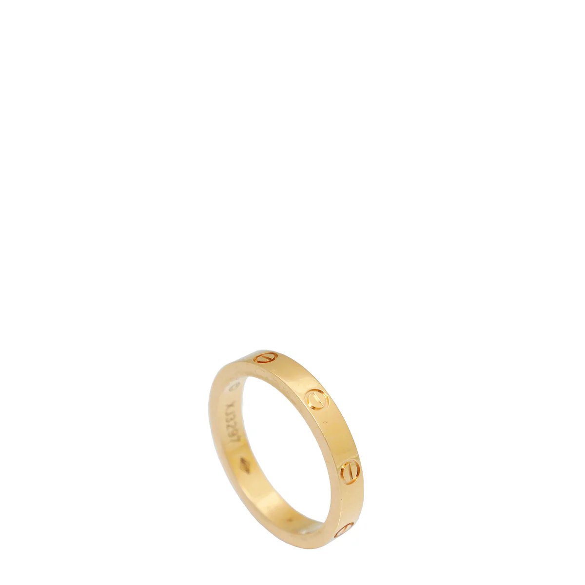 Cartier 18K Pink Gold Diamonds Ceramic Love 3 Hoops Ring 50