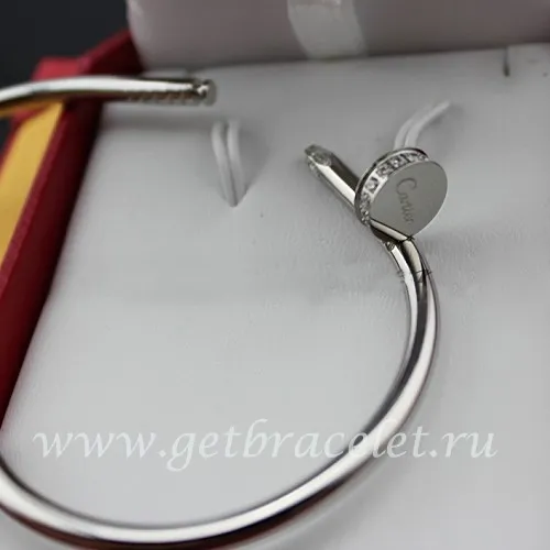 Copy Cartier Juste Un Clou Bracelet White Gold Diamonds B6037915