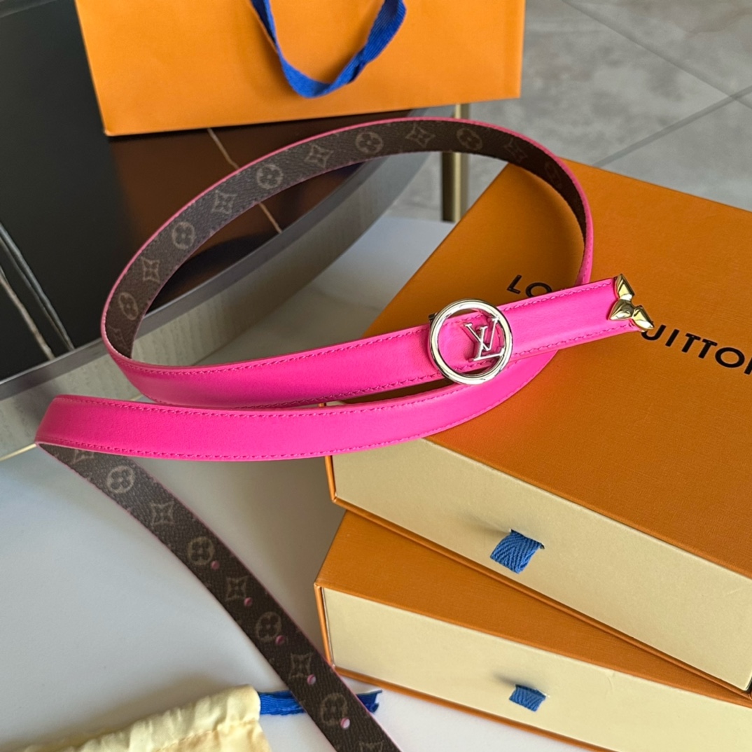 Louis Vuitton LV Leather Belts 1:1 Mirror Version
