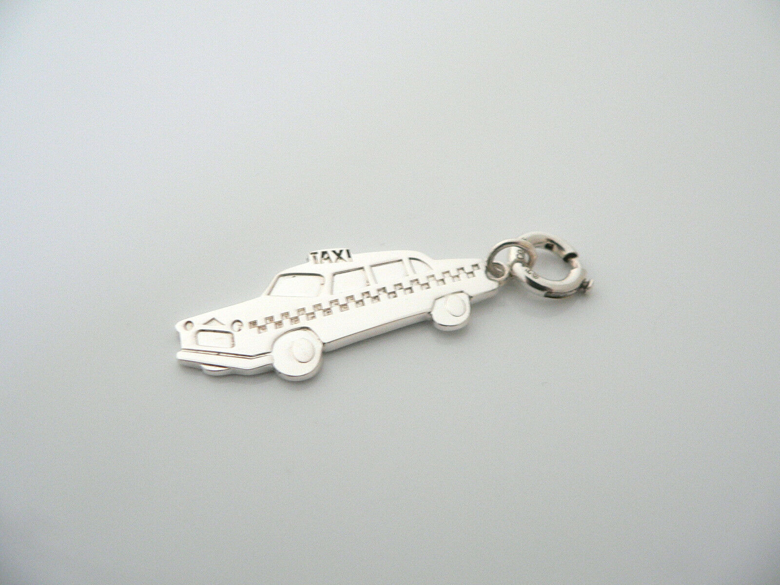 Tiffany & Co Silver Taxi Taxicab Charm Pendant Clasp 4 Necklace Bracelet Gift