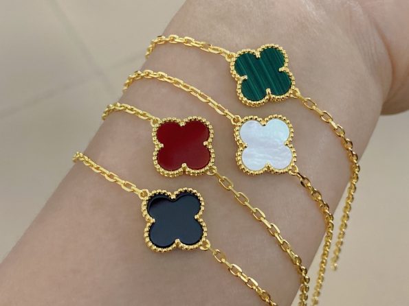 Van Cleef Bracelet Dupe, Single Clover Bracelet