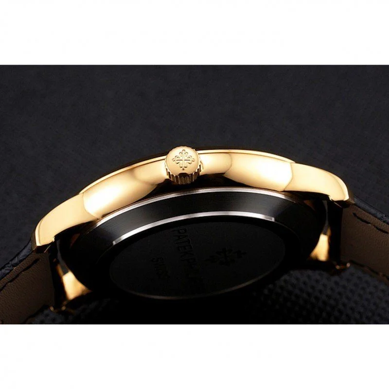 Calatrava White Embossed Dial White 41 mm, Yellow Gold Plated